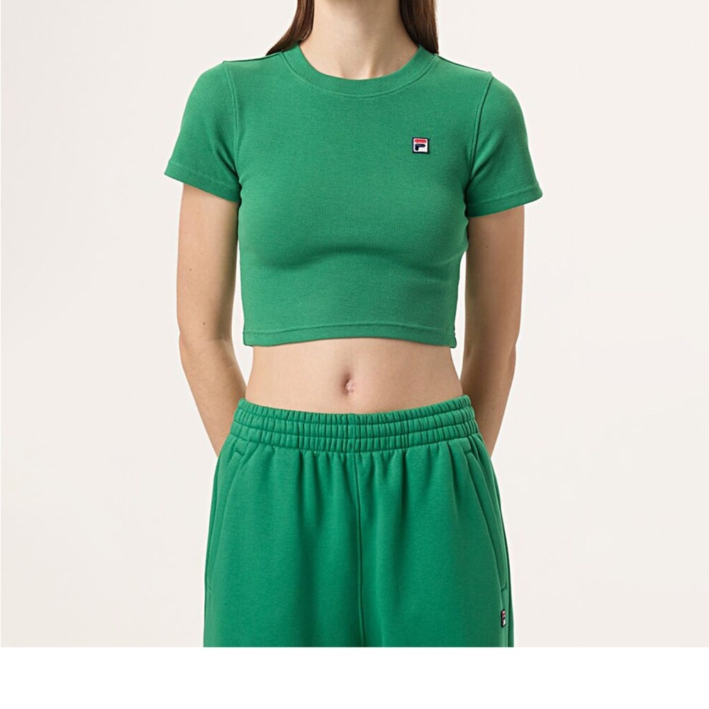 Fila x hailey Bieber crop tee